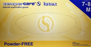 Перчатки Sempercare смотровые (1-хлор.) стомат. текстур. н/о (уп/1000 шт), р. S 