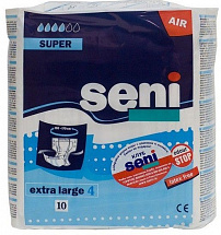 Подгузники для взрослых SUPER SENI AIR, размер XL (10 шт)