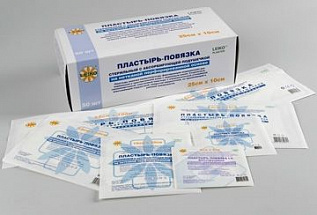 Пластырь-повязка LEIKO стер.  перф. неткан. осн. впит подуш. 10смх35см (50/750шт)