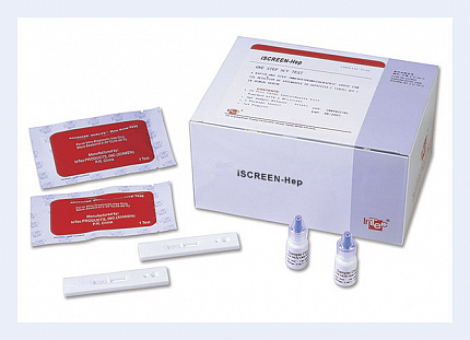 Тест-система iSCREEN-Hep для выявления HCV маркера к вирусу гепатита С в сыворотке, плазме и цельной крови.